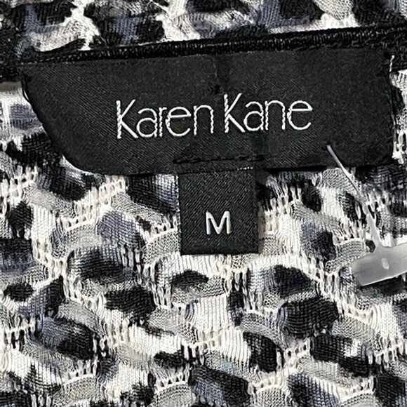 Karen Kane Womens Size M NEW WITH TAGS Leopard Print Long Sleeve Top - Picture 4 of 9